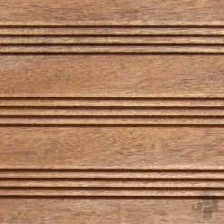 Vlonderplank hardhout Ipé 2,1 x 12,0 cm geschaafd semi-ribbel voor clips