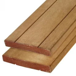 Vlonderplank hardhout Kapur 2,8 x 19,0 cm v-groef/vlak