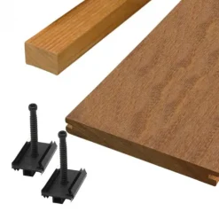 Vlonderplank totaalpakket Cumaru 2,4 x 14,5 cm (3,05 mtr) geschaafd voor clips