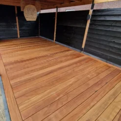 Vlonderplank totaalpakket Cumaru 2,1 x 14,5 cm (2,45 mtr) geschaafd voor Deckwise clips