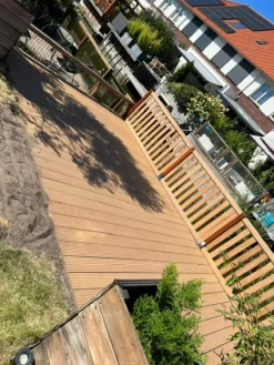 Vlonderplank totaalpakket hardhout Bankirai 2,1 x 14,5 cm (3,35 mtr) groef/vlak