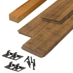 Vlonderplank totaalpakket bamboe Campo Verde geolied naturel 2,0 x 14 cm (1,87 mtr) Frans profiel/vlak