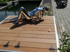 Vlonderplank totaalpakket hardhout Bankirai 2,8 x 14,5 cm (4,60 mtr) groef/vlak