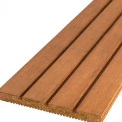Vlonderplank totaalpakket bamboe 2,0 x 20,0 cm (2,50 mtr) groef/fijne ribbel