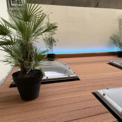 Vlonderplank totaalpakket hardhout Bankirai 2,5 x 14,5 cm (4,60 mtr) groef/vlak