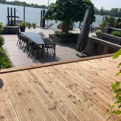 Vlonderplank totaalpakket Douglas 2,5 x 14 cm (4,00 mtr) gedroogd groef/ribbel