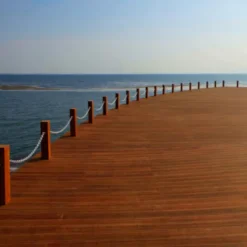 Vlonderplank totaalpakket bamboe Prestige geolied coffee 2,0 x 14 cm (2,20 mtr) groef/fijne ribbel