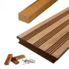 Vlonderplank totaalpakket Ipé 21 x 120 mm (2,15 mtr) geschaafd semi-ribbel voor clips
