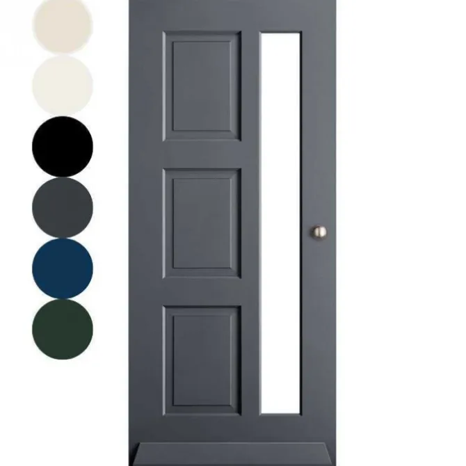 Voordeur City Line - Voorburg (R2 / L3) - stomp dekkend voorbehandeld grijs