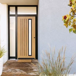 Voordeur IsoTherm Eiken - Meribel (R2 / L3) - Stomp - Transparant voorgelakt