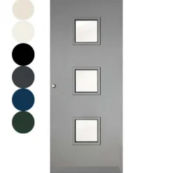 Voordeur IsoTherm HR++ - Kaprun - Stomp - Dekkend voorgelakt grijs