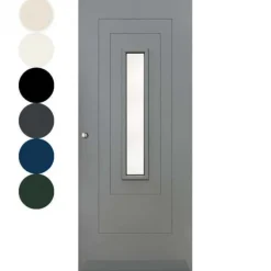 Voordeur IsoTherm HR++ - St. Moritz - Stomp - Dekkend voorgelakt grijs