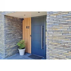 Voordeur IsoTherm Modern - Garmisch - Stomp - Dekkend voorgelakt grijs