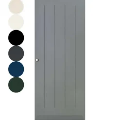 Voordeur IsoTherm Modern - Villars - Stomp - Dekkend voorgelakt grijs