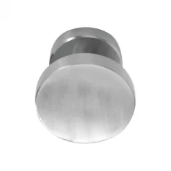 Voordeurknop Forza - Basic LB701V - plat rond - Mat RVS