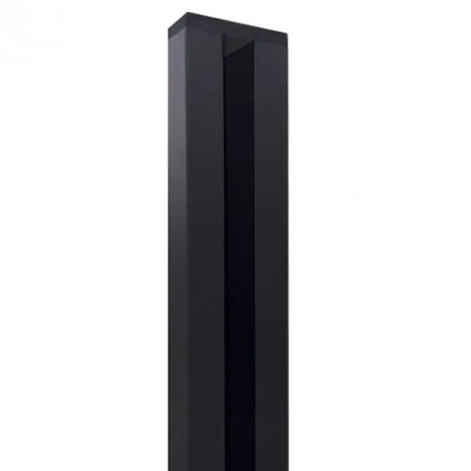 Wandprofiel Modular/Mix & Match zwart aluminium 2,5 x 6,8 x 200 cm