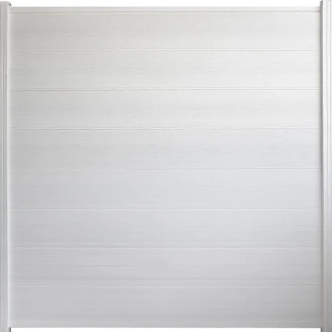 Zelfbouw schutting composiet Modular wit - wit alu accessoires (180 x 180 cm)