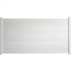 Zelfbouw schutting composiet Modular wit - wit alu accessoires (180 x 97 cm)