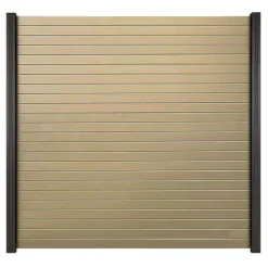 Zelfbouw schutting dark line aluminium Rhombus zandkleur (180x180cm)