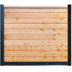 Zelfbouw schutting Hout & Beton antraciet Douglas (220 x 200 cm) dikte 2,8 cm