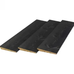 Zweeds rabat Douglas zwart geïmpregneerd 1,2/2,5 x 19,5 cm gezaagd