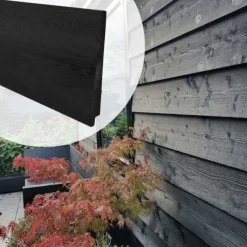 Zweeds rabat Naaldhout Thermo zwart 1,2/2,6 x 19 cm fijnbezaagd